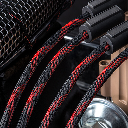 ALL SIZES & COLORS 5′ FT – 100 Feet Expandable Cable Sleeving Braided Tubing LOT