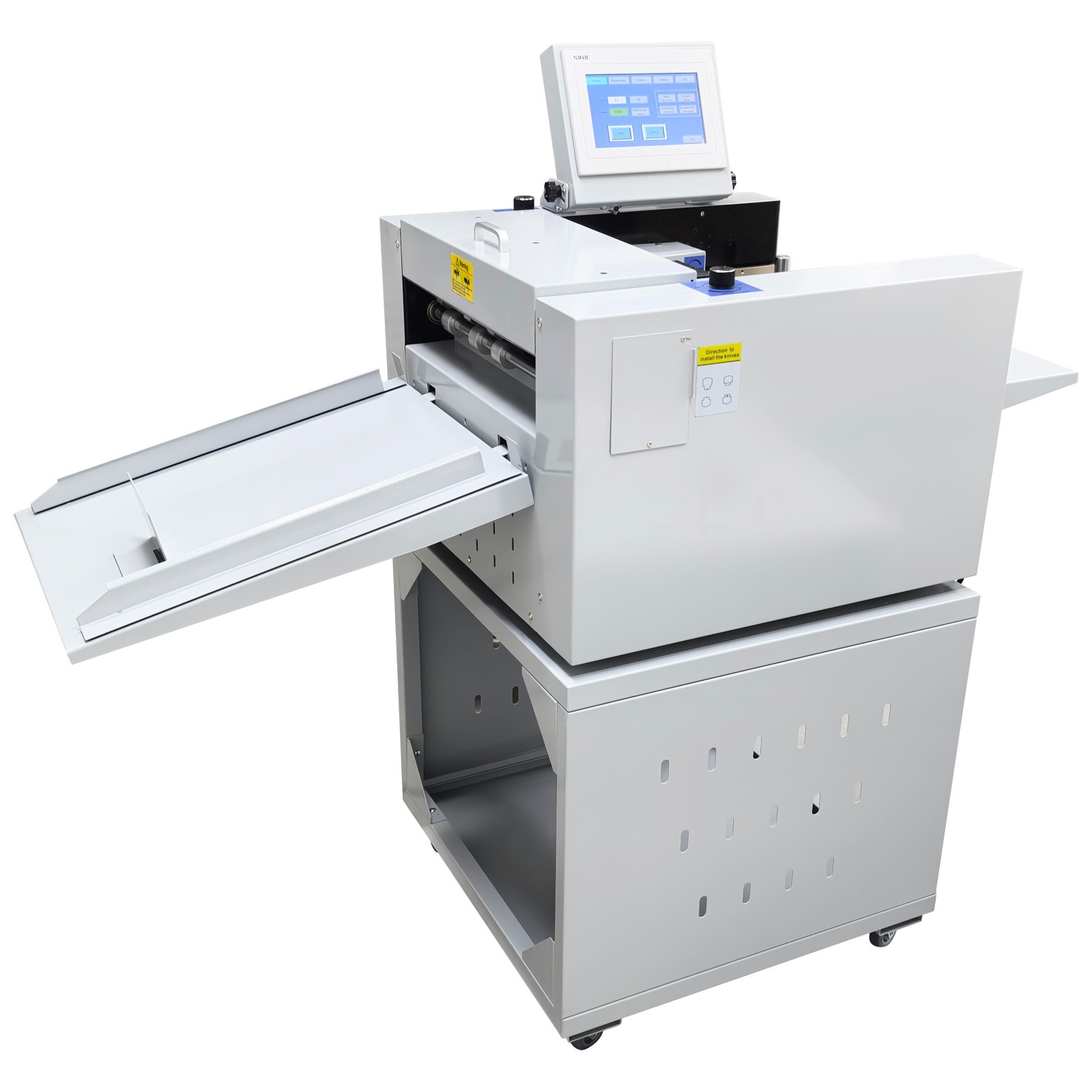 13 inch Fully Automatic Scoring Paper Cutter Creasing Machine Digital Touch 110V