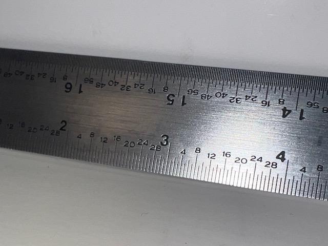 NOS Brown & Sharpe USA 18″ Satin Chrome Tempered Combination Square Blade Rule