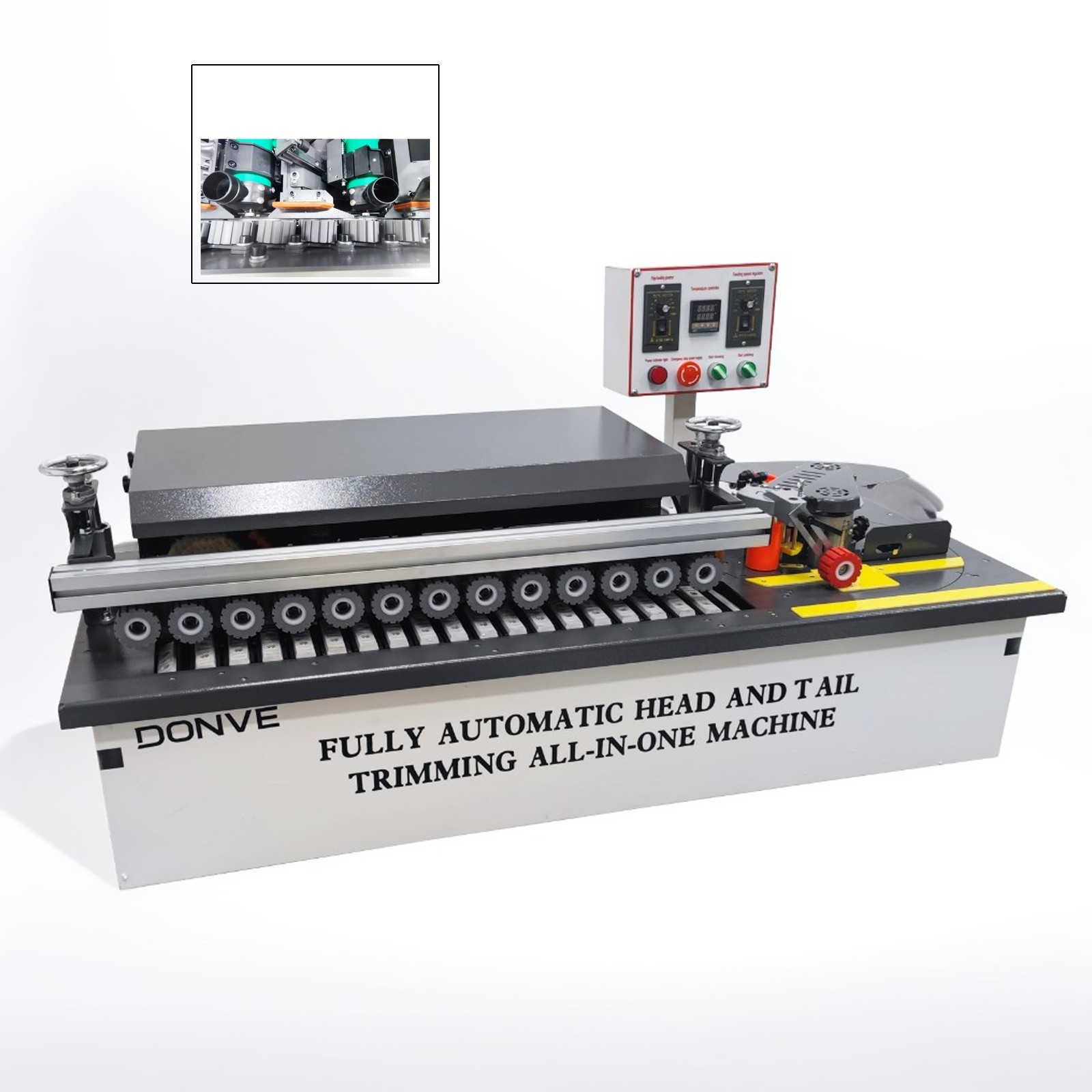 Desktop Auto Woodworking Edge Banding Machine Cleaning Glue Lines 110V 0-6m/min