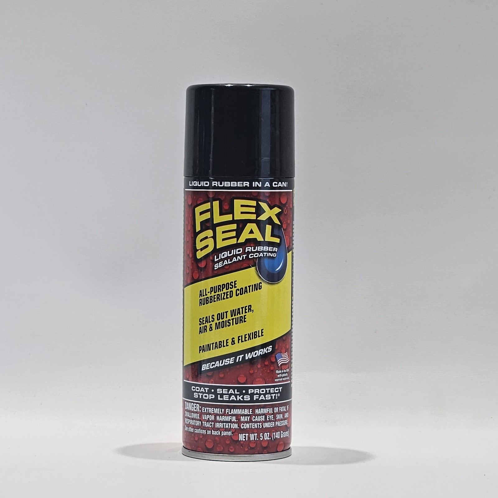 Flex Seal Liquid Rubber Sealant Coating, Stops Leaks Fast, Wet Or Dry -5 oz.