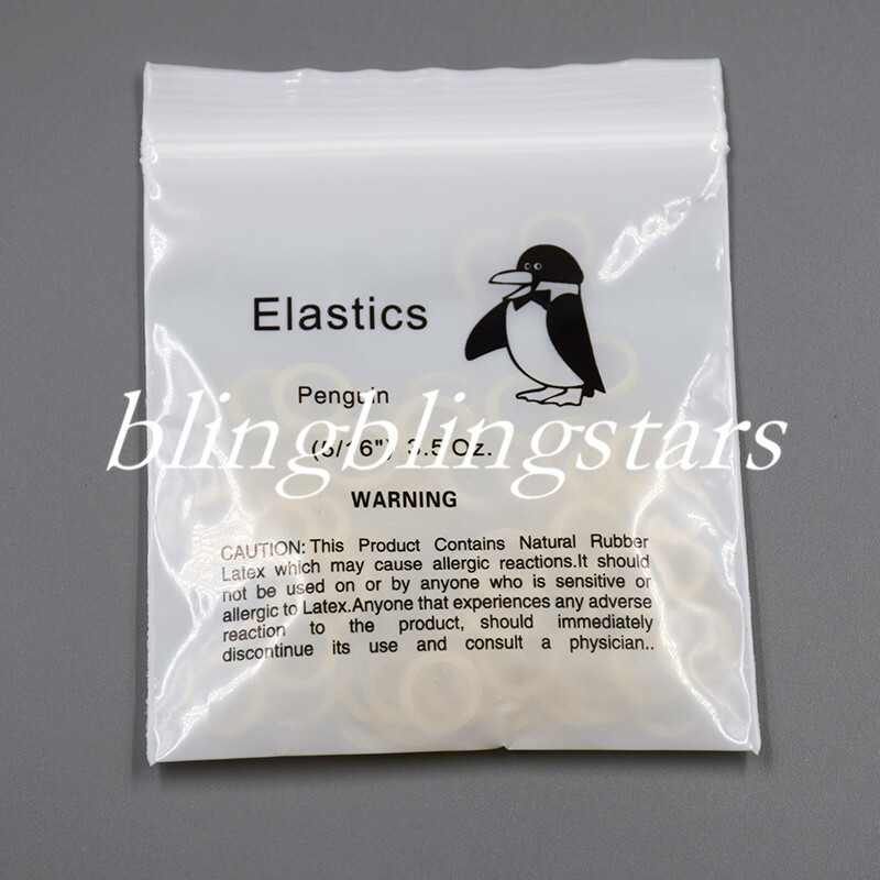 50 Bags Dental Orthodontics Elastics Rubber Bands Latex Brace 3.5/6.5/5.0 OZ