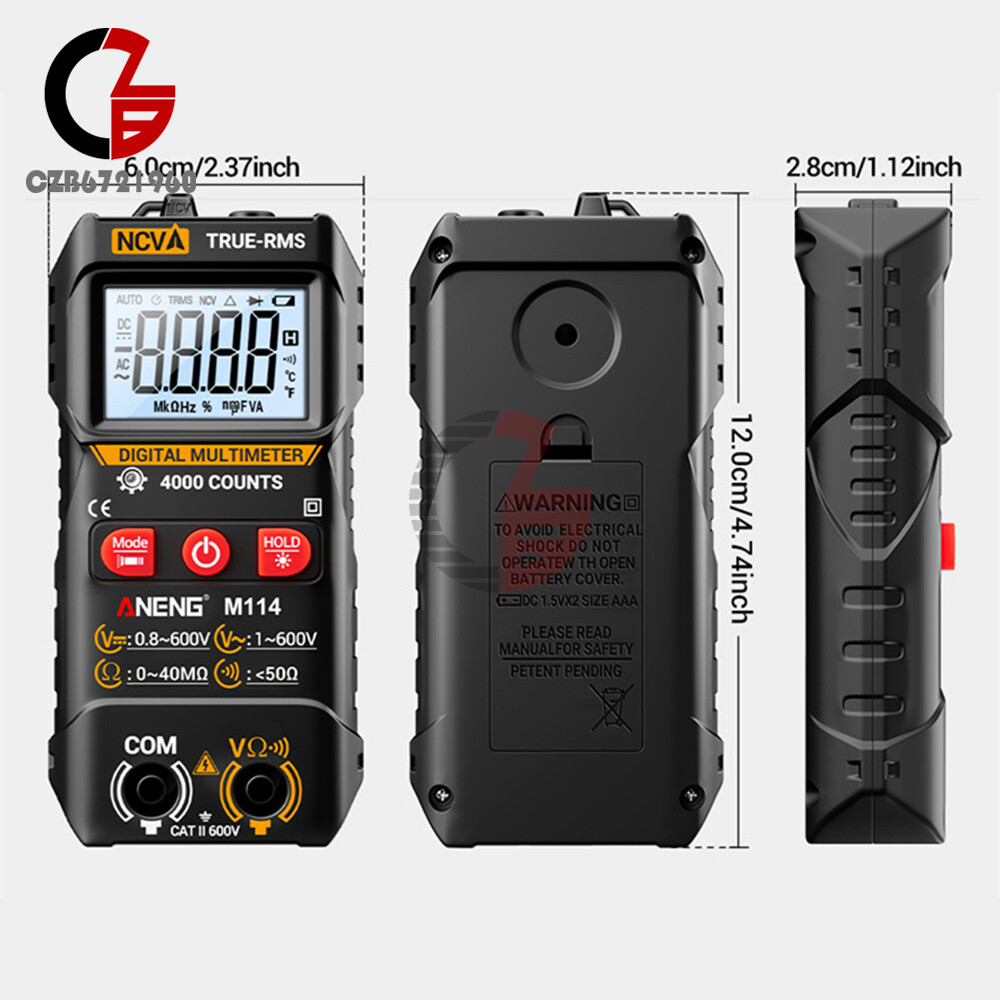 ANENG Digital Multimeter Automatic Voltmeter NCV Resistance Electrician Tester