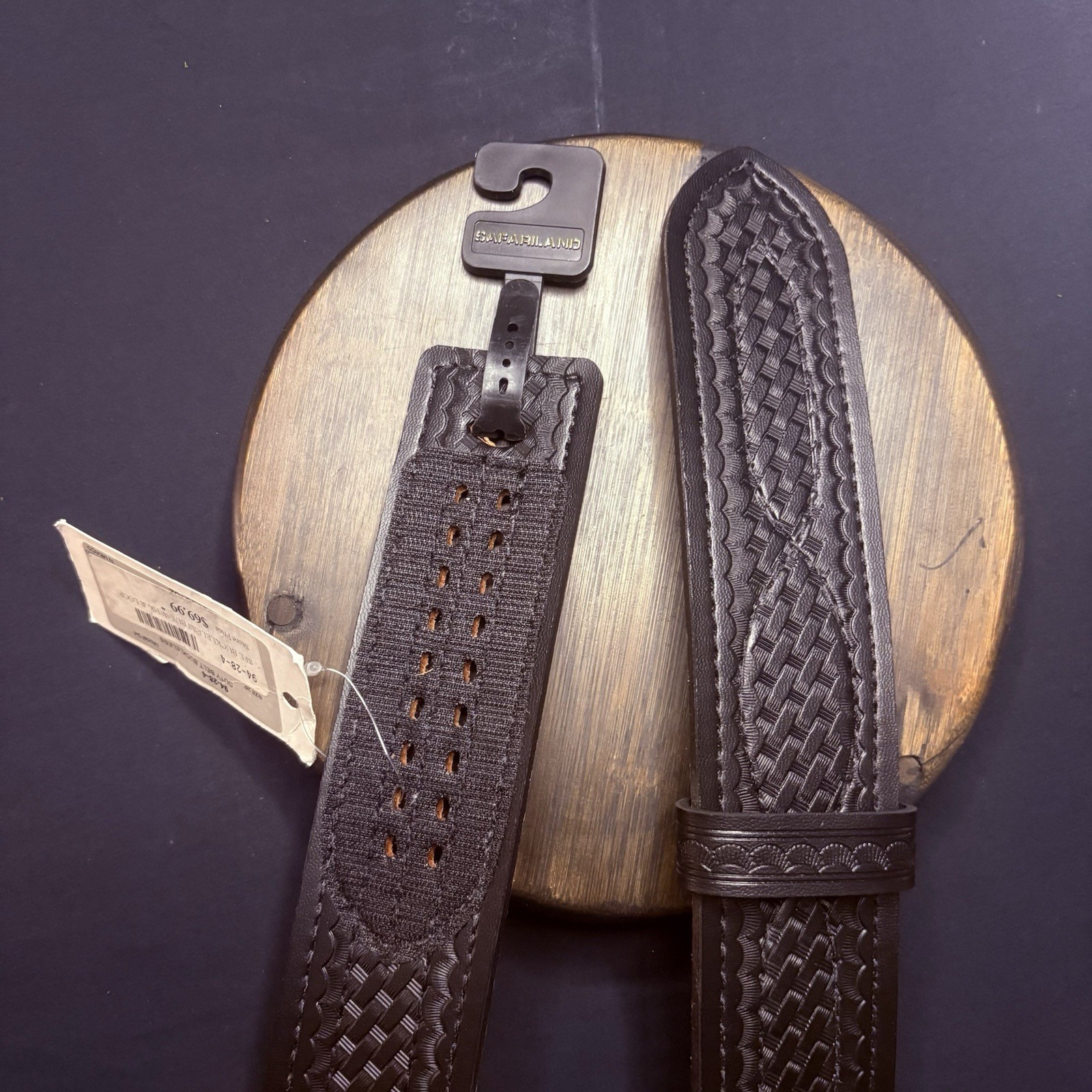 Safariland Duty Belt Size 28″ Model 94 Lined Basket Weave 94-28-4 Hook & Loop