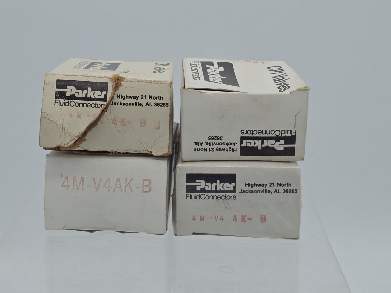 4 Lot | Vtg 1980s NOS PARKER Needle Valve 1/4″ NPT, 4M-V4-AK-B