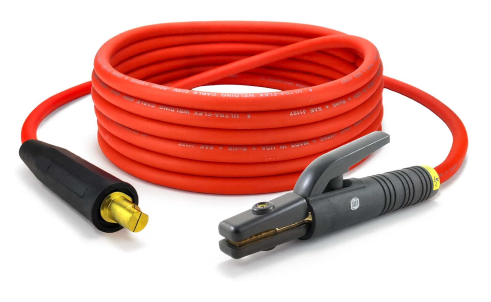SÜA 200A Ultra Flex Electrode Holder Lead Assembly – #2 AWG 100% Copper Cable