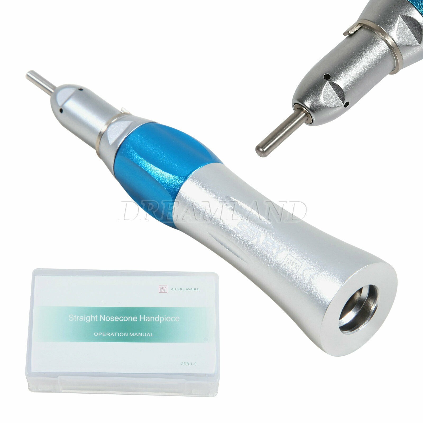 3x Dental NSK Style Slow Speed Air Motor straight contra angle Handpiece 4H EP4