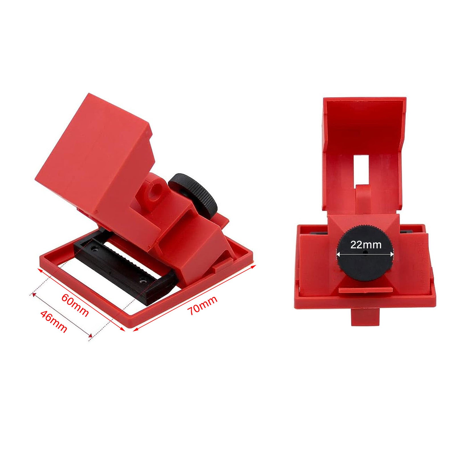 4Pcs Circuit Breaker Lockout Device Set Clamp On Single Pole Breaker Lock 480