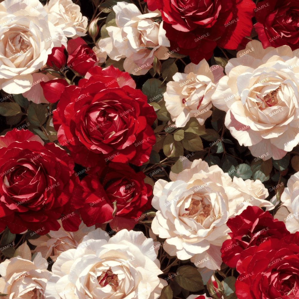 Roses Painting 42 – 16″ x 48″ Hydrographic Film Hydro Dipping