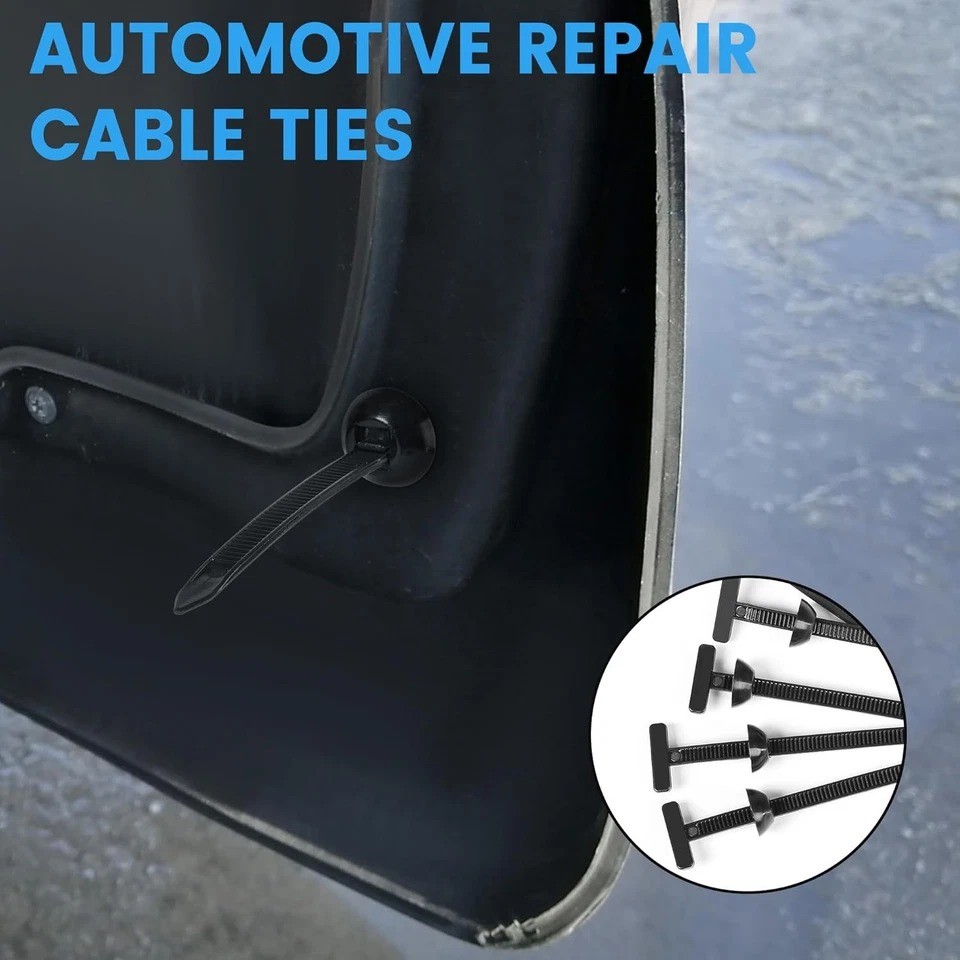 100PCS Nylon Universal Cable Tie Buckle Heavy Duty Self-Locking Zip Holder