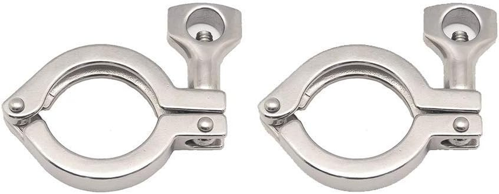1.5″ Sanitary Tri Clamp, 304 Stainless Steel Single Pin Heavy Duty Tri