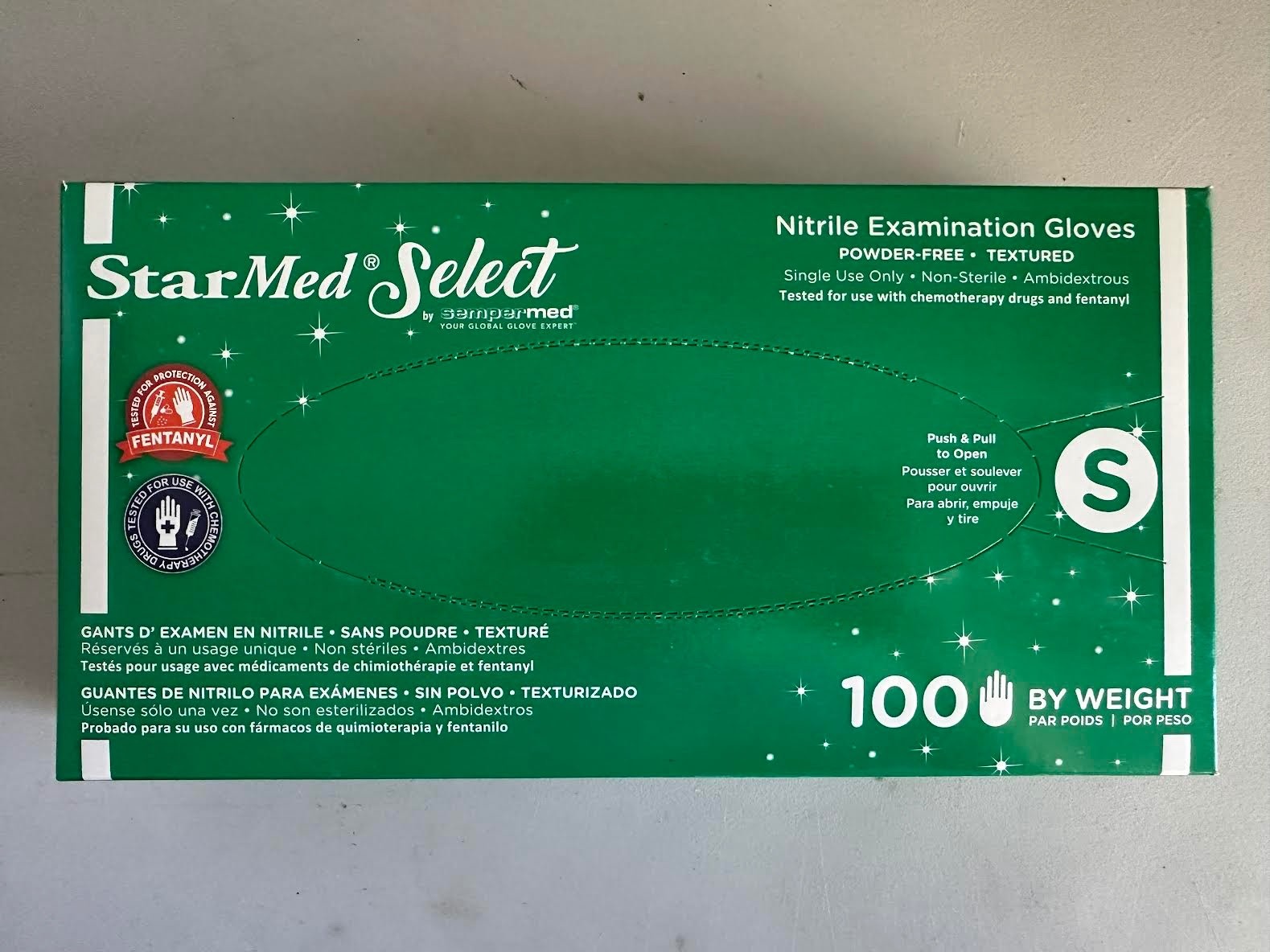 Brand New StarMed Select Nitrile Examination Gloves Box of 100 (Blue)