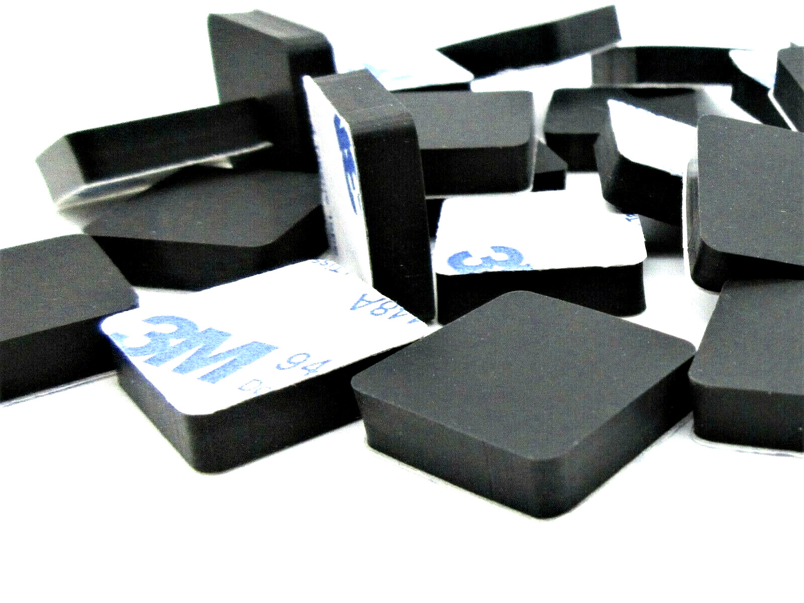 3/4″ Square x 3/16″ Silicone Rubber Feet Peel & Stick 3M Adhesive Anti-Slip
