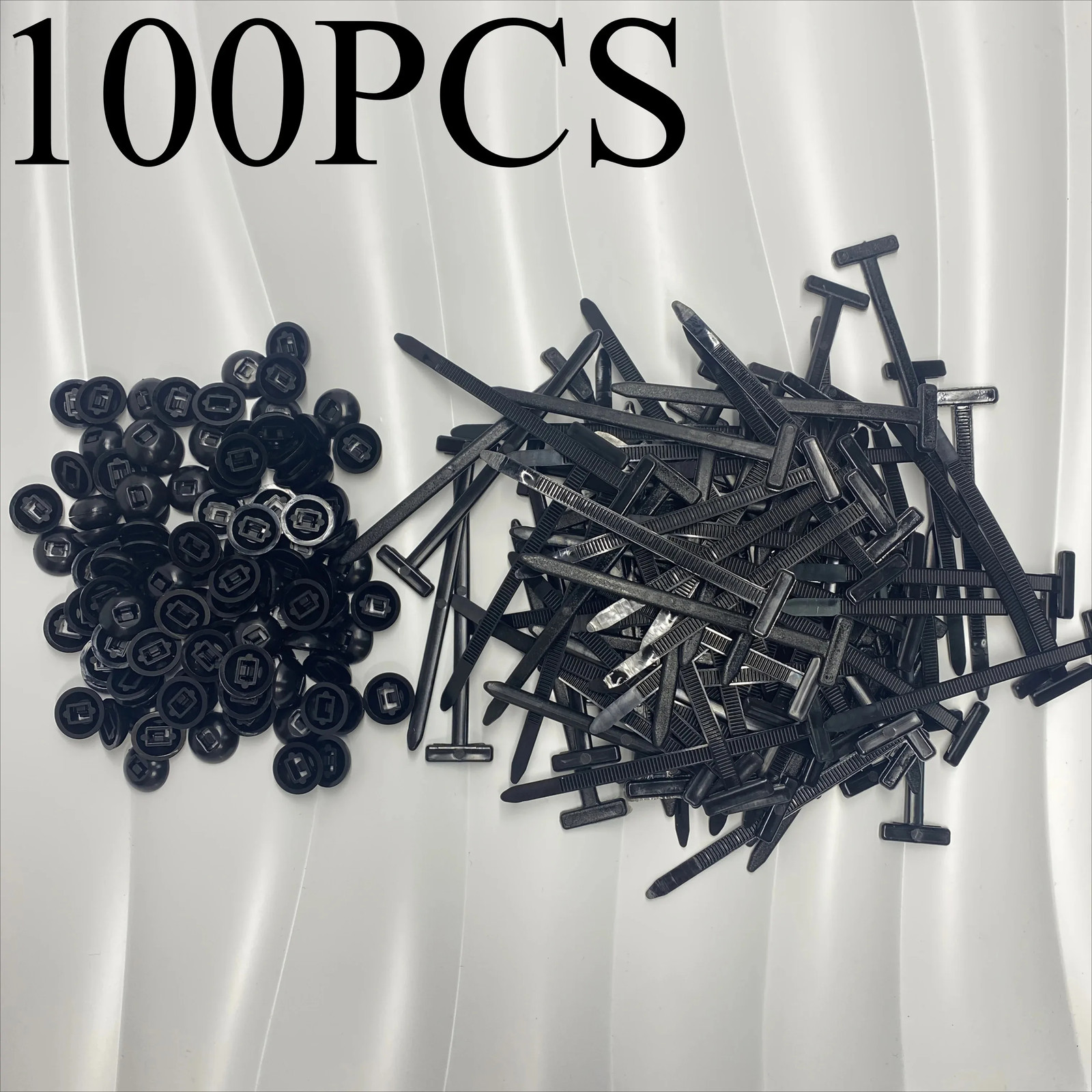 100Pcs Heavy-Duty Self-Locking Nylon Cable Ties – Uv-Resistant, High-Strength Fa