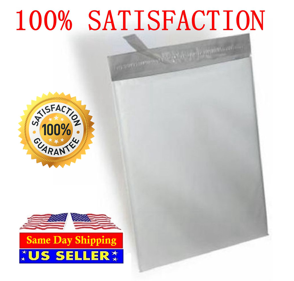 500 14.5X19 White Poly Mailer Self Sealing Shipping Envelopes Bags 2.35Mil PM#7