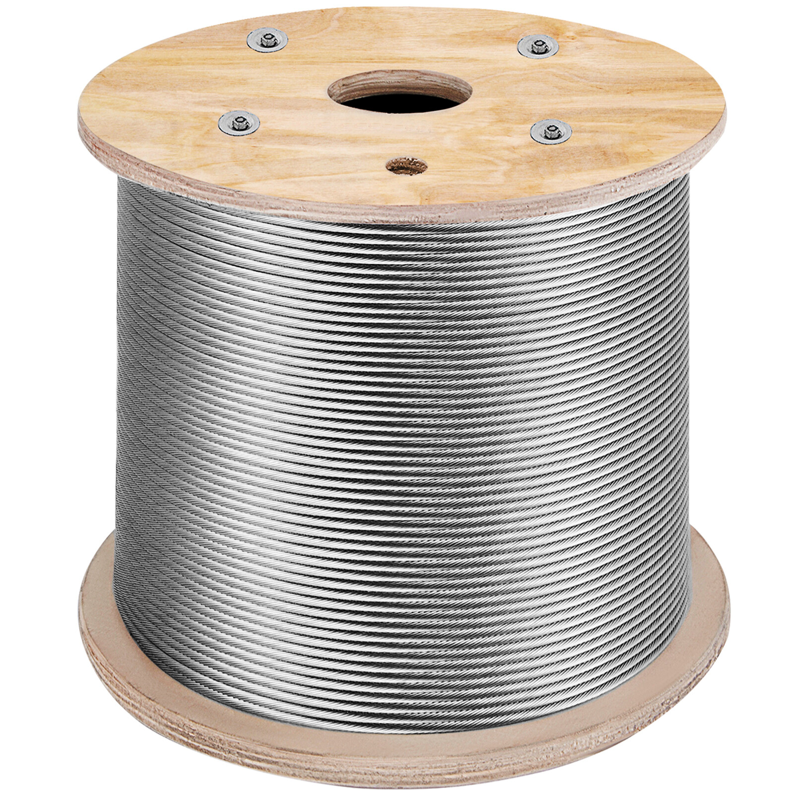 VEVOR T316 Stainless Steel Cable 1/8″ 1×19 Steel Wire Rope Railing Kit 1000FT