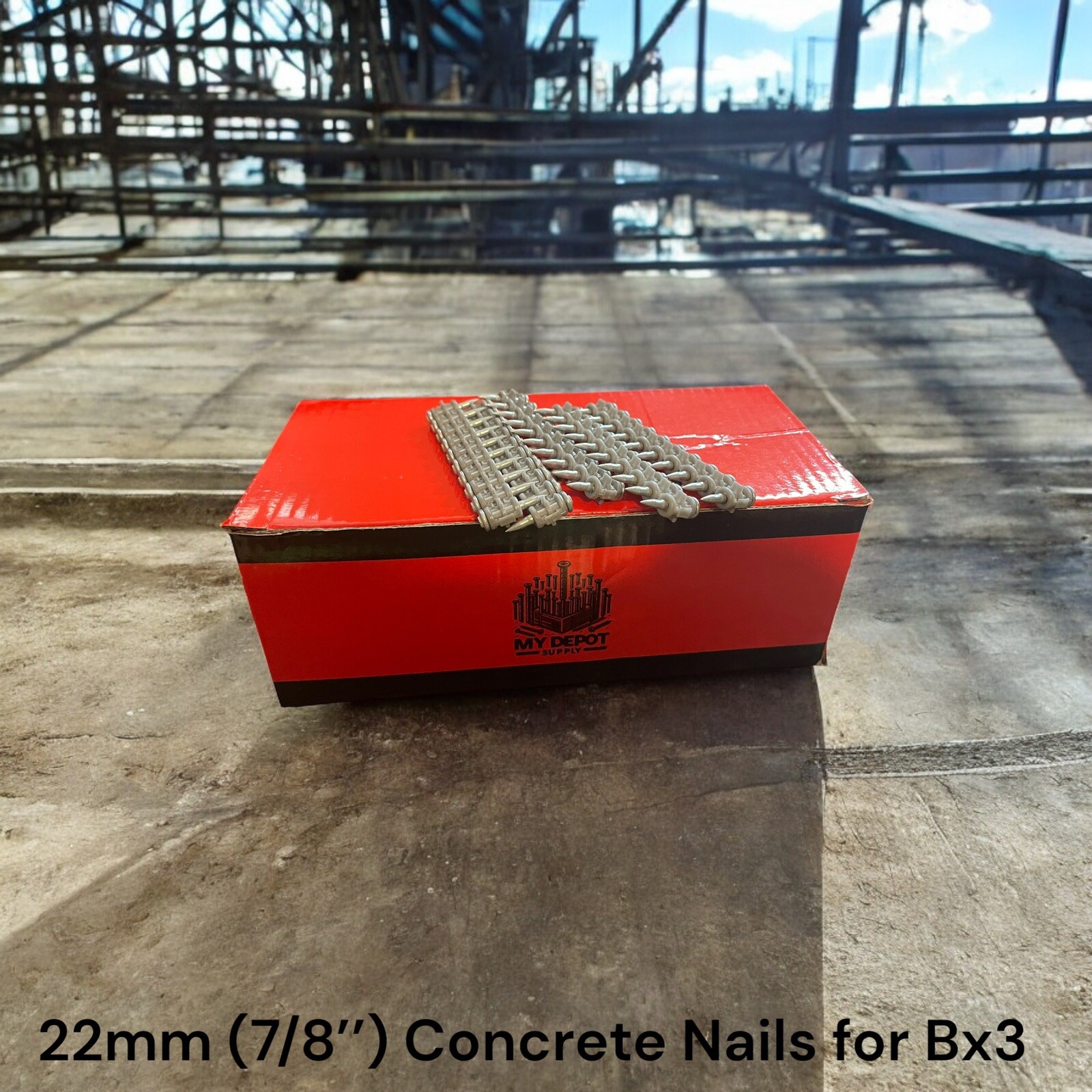 1000x Concrete Nails for Hilti Bx3 (22mm) -Pins For Hilti Bx3 Nails For Hilti