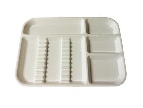 Dental Separate Autoclavable 135°C Divided Tray Plastic Set Up Trays 5 Color