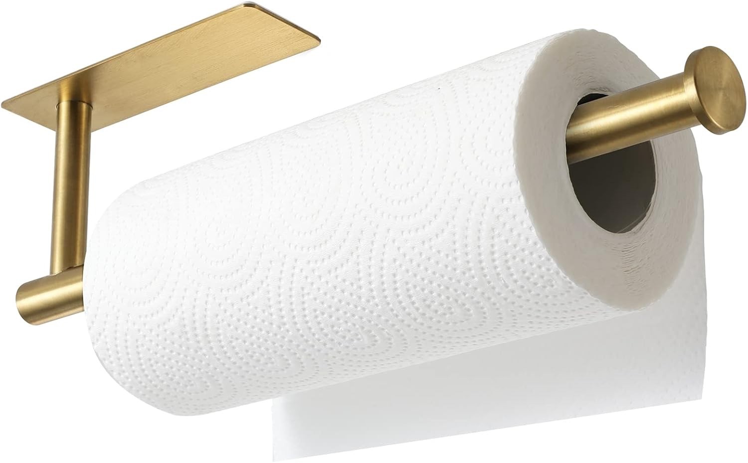 theaoo Paper Towel Holder – Under Cabinet Paper Towel Holder SATIN BRASS