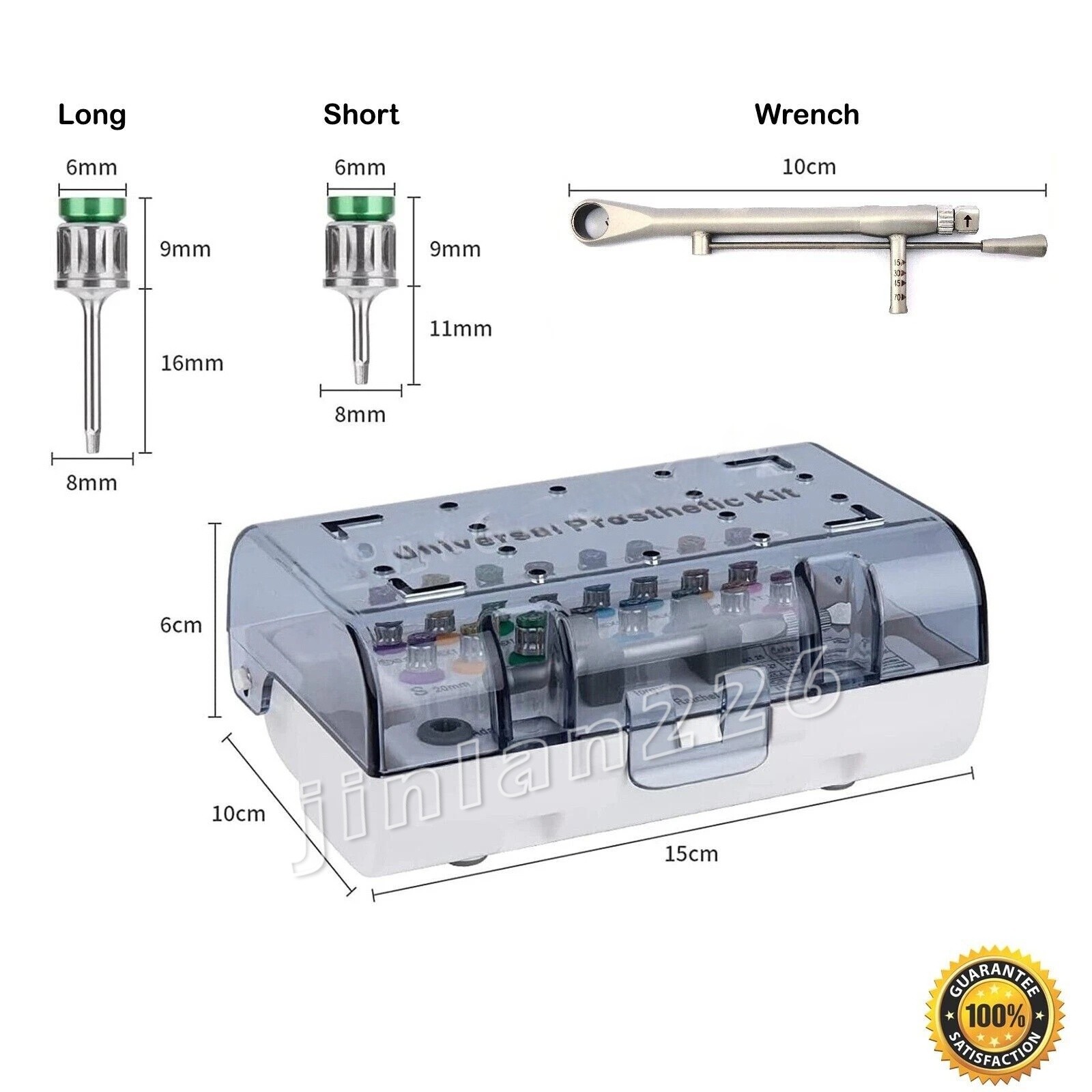 Universal Prosthetic Restoration Hand Driver Kit Dental Implant Instrument Tools