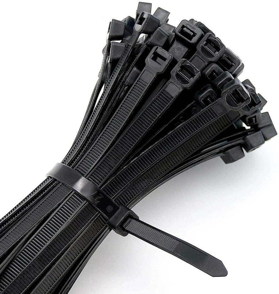 **FREE SHIPPING** – 500Pcs 14″ Heavy-Duty Zip Ties, 75LBS Strength, UV Resistant