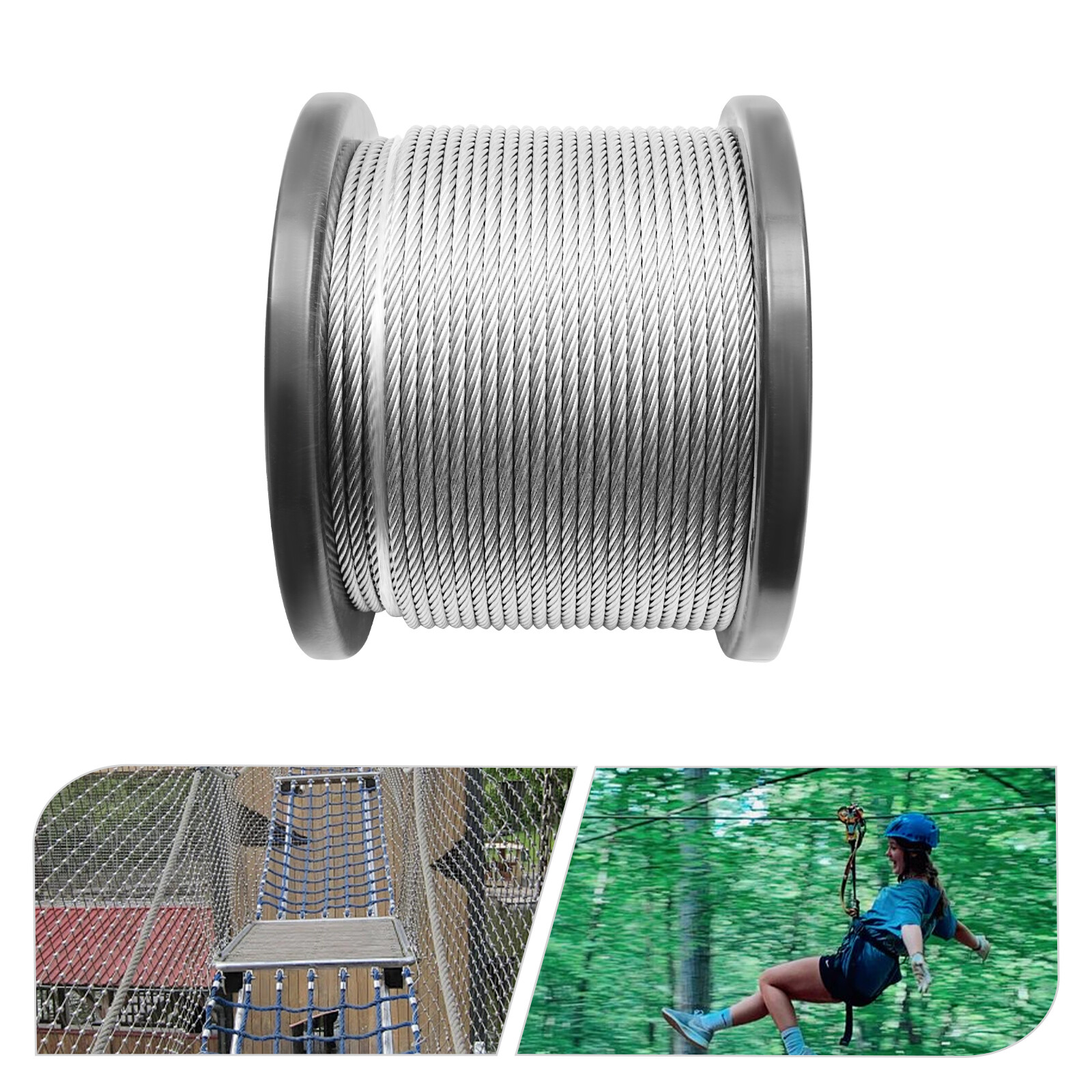 T304 Stainless Steel Cable 1/4″x 200ft Marine Grade Deck Cable Railing 7*19 NEW