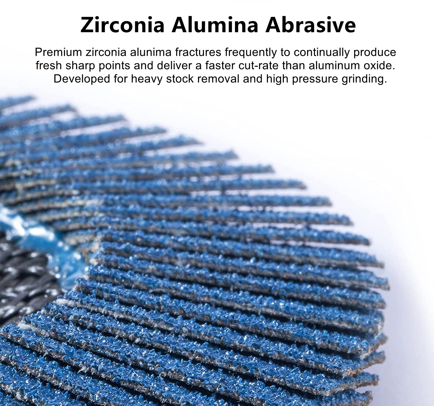 PACK 100 PREMIUM ZIRCONIA FLAP DISC SANDING GRINDING 4-1/2″ X 7/8″ 40 GRIT