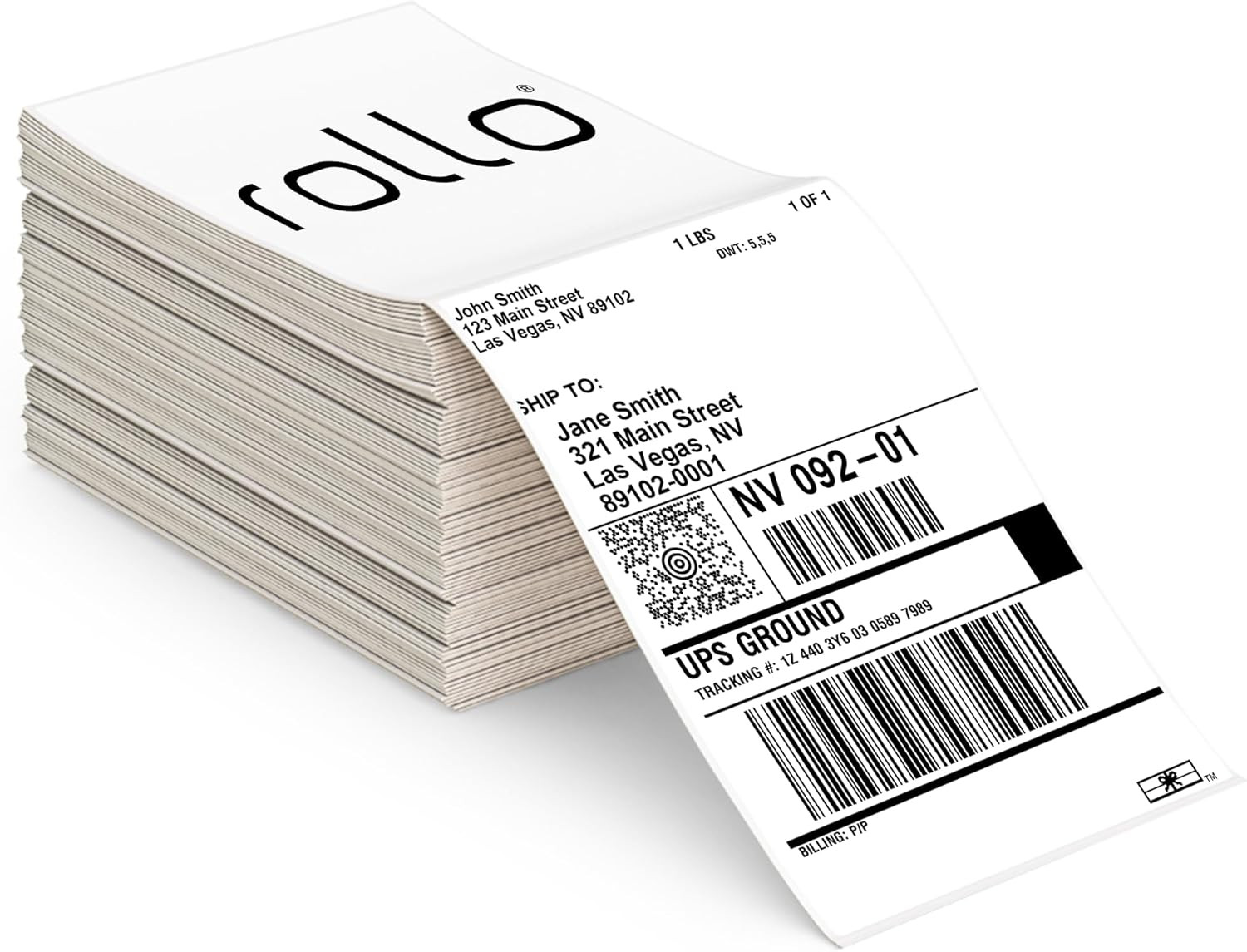 Direct Thermal Shipping Labels – Pack of 500 4X6 Thermal Labels Fanfold – Perfor
