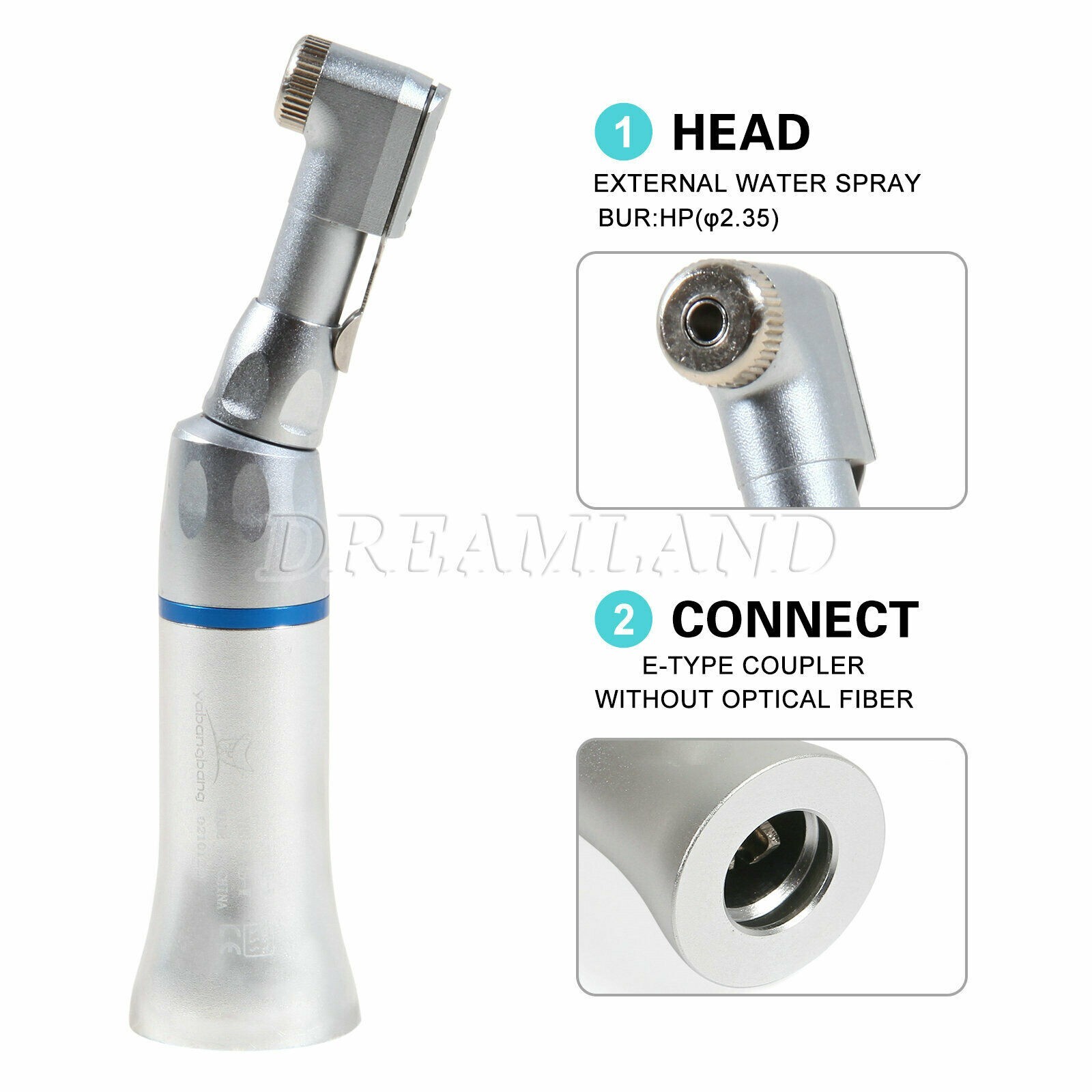 3x Dental NSK Style Slow Speed Air Motor straight contra angle Handpiece 4H EP4
