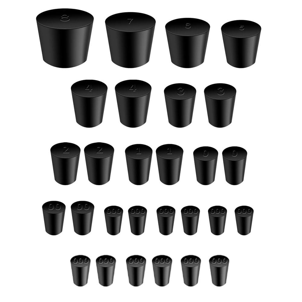 Solid Rubber Stoppers Lab Bungs Tapered Bungs Rubber Lab Stoppers Bungs for