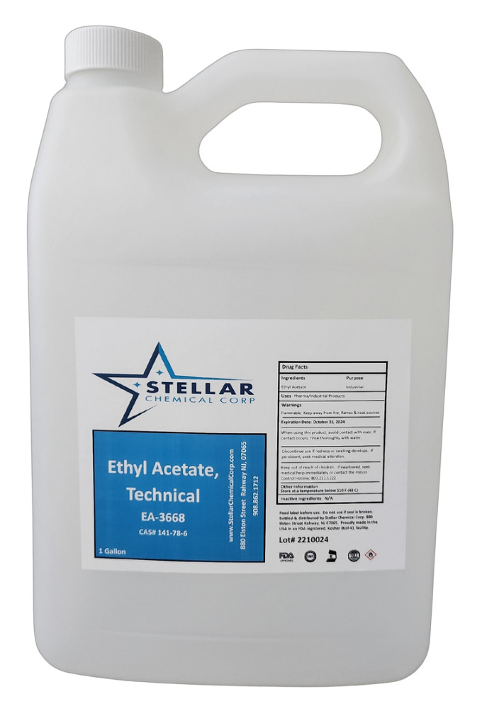 Ethyl Acetate, FCC Grade 99% Pure 2 Gallons