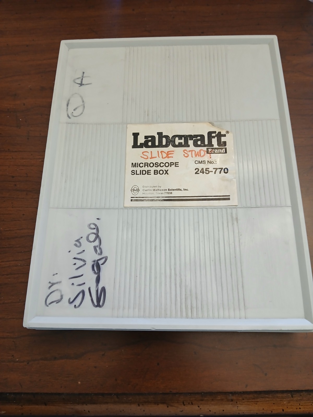 LABCRAFT SUPERFROST PLUS MICROSCOPE SLIDES – 100 Slide Pos. Used 245-770
