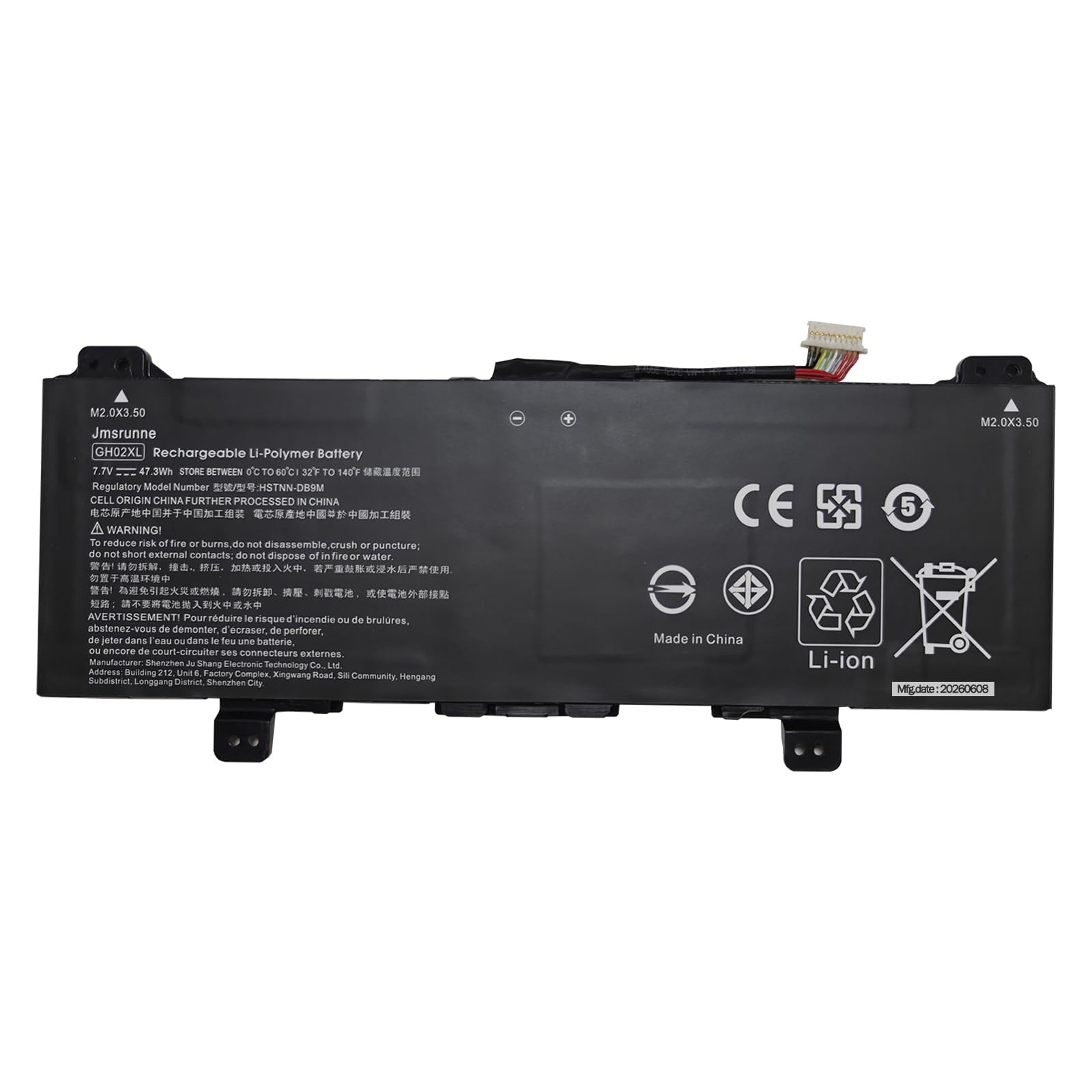 47.3Wh GH02XL Battery for HP Chromebook 11A G8 11 G8 14 G6 Chromebook X360 11…