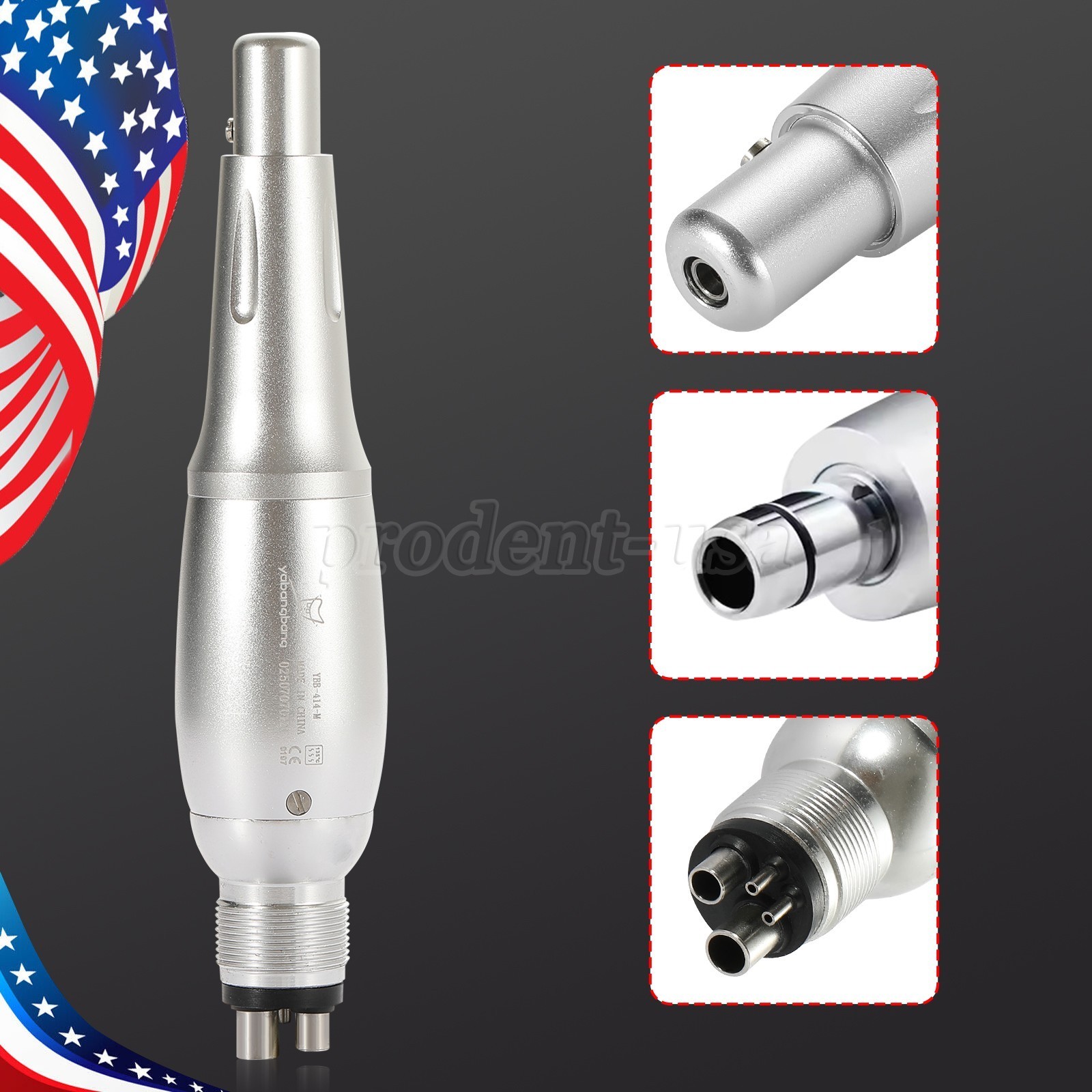 Dental Hygiene Prophy Handpiece Air Motor 4Holes 4:1 Nose Cone 360° Swivel po