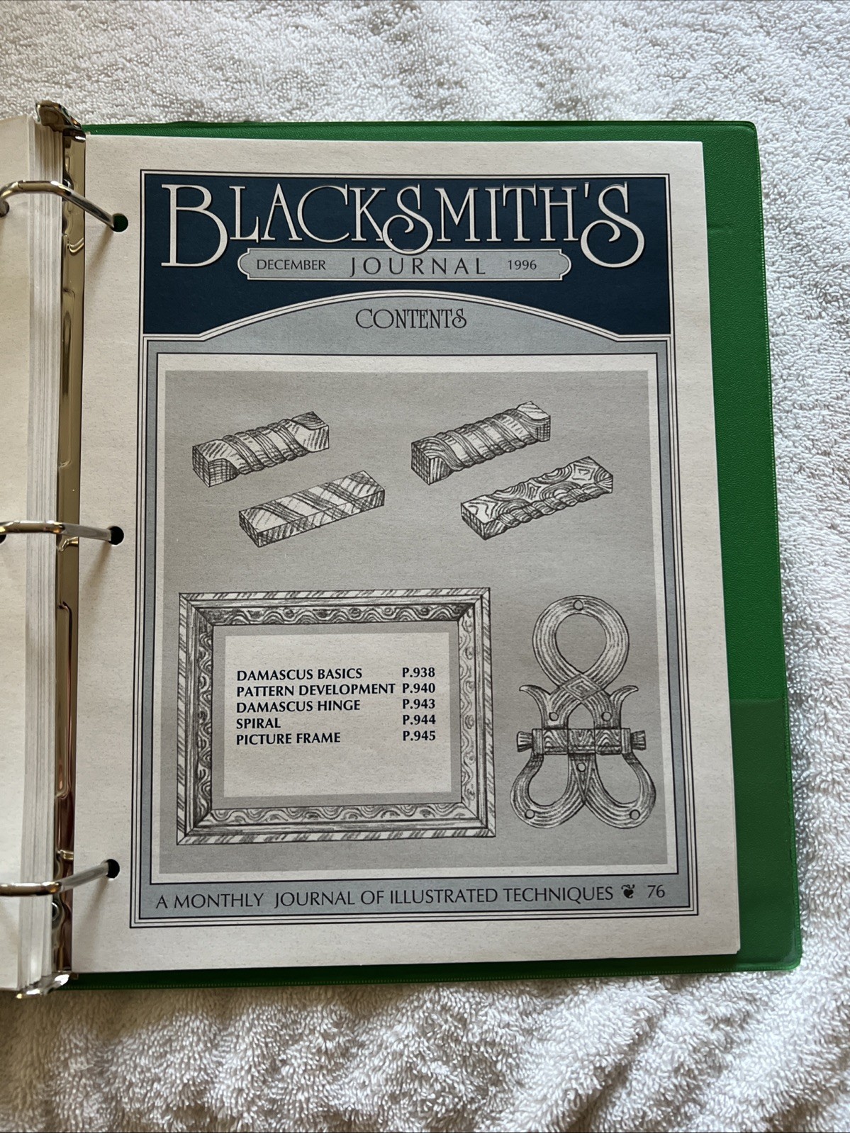 Blacksmith’s Journal 1996 Complete Year Illustrated Techniques Set