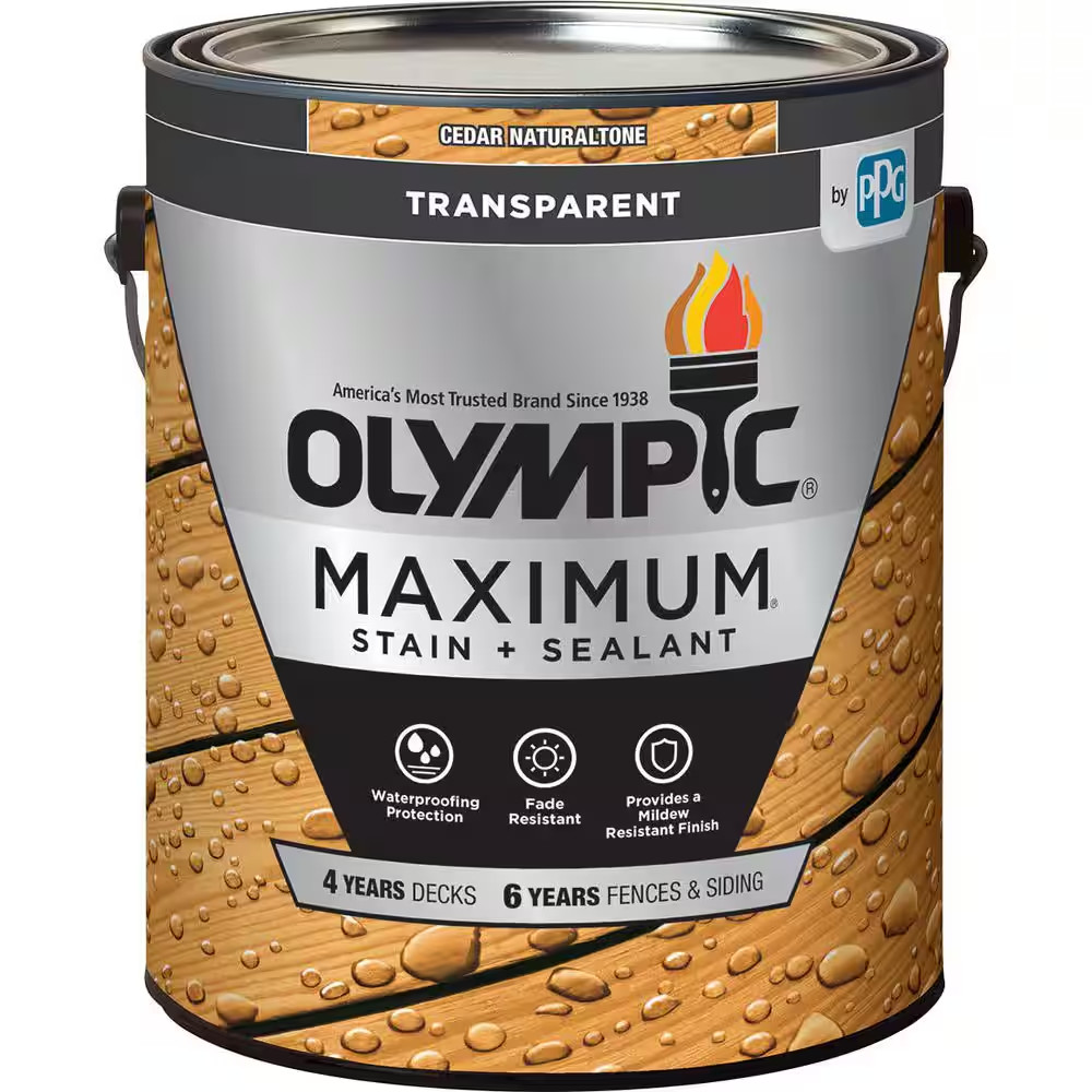 Maximum 1 Gal. Cedar Transparent Exterior Stain and Sealer in One