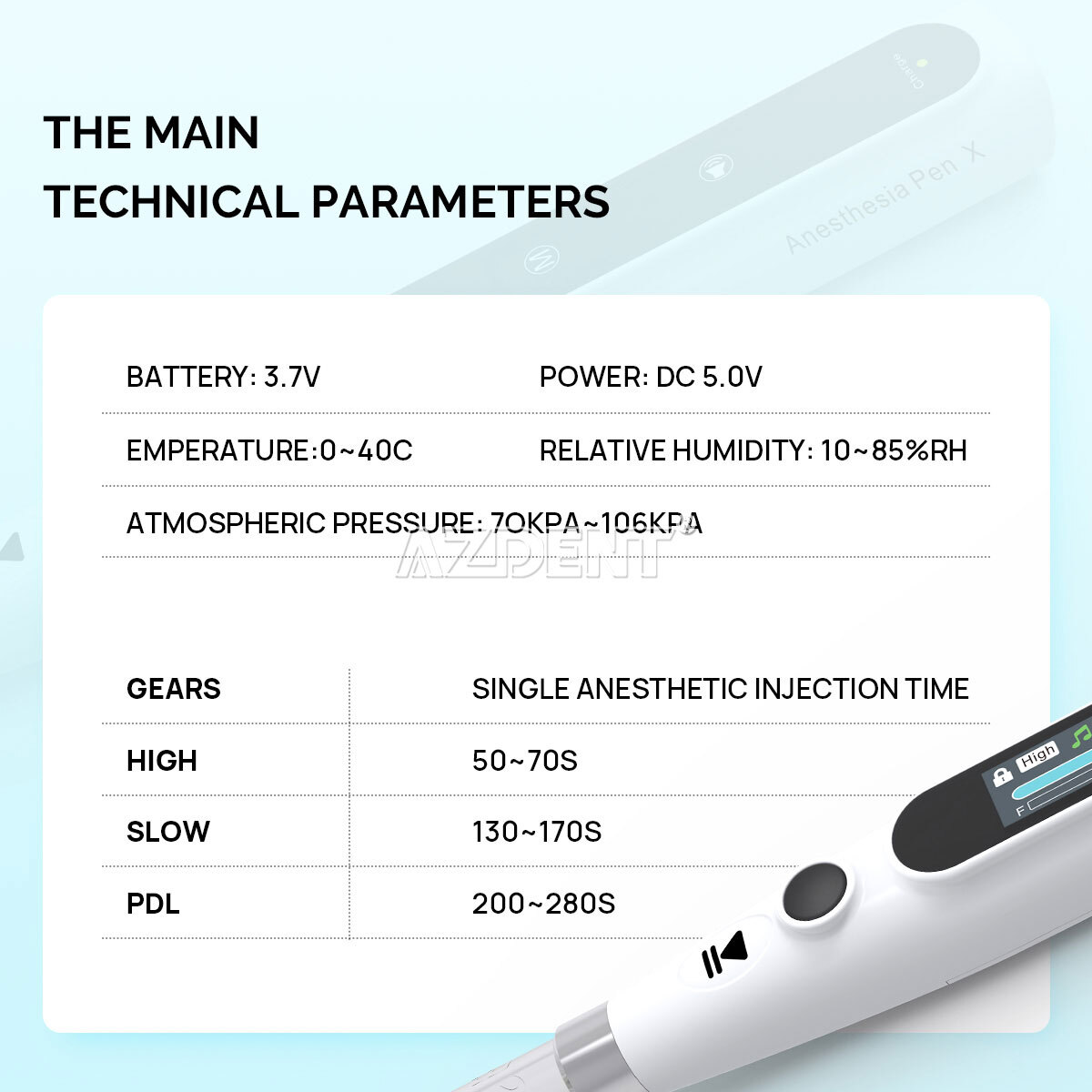 Dental 20:1 Implant Contra Angle/45° High Speed Handpiece/ Anesthesia Delivery