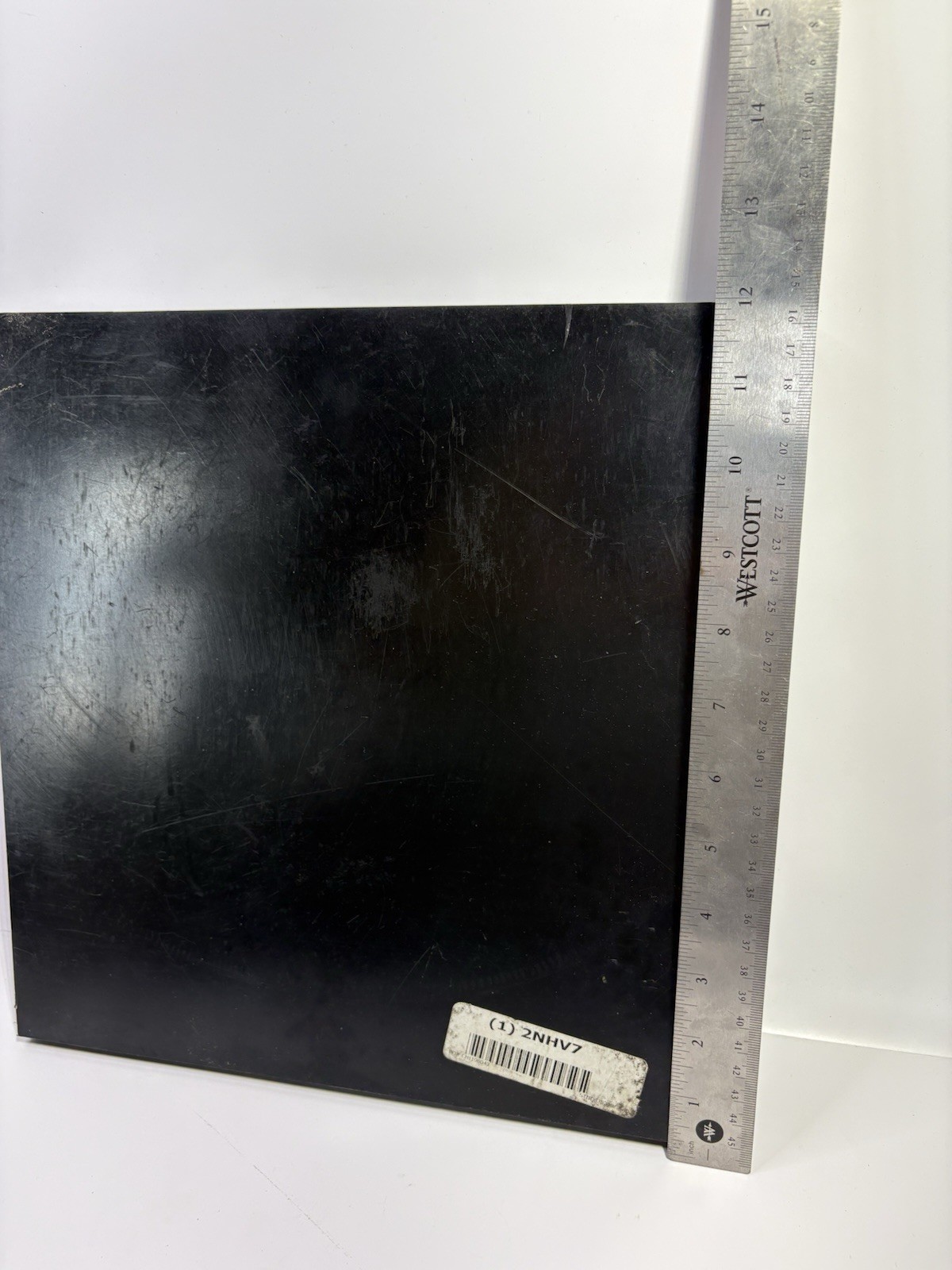Tivar UHMW HDPE Black Sheet .750″ (3/4″) Thick x 12″ Wide x 12″ Length