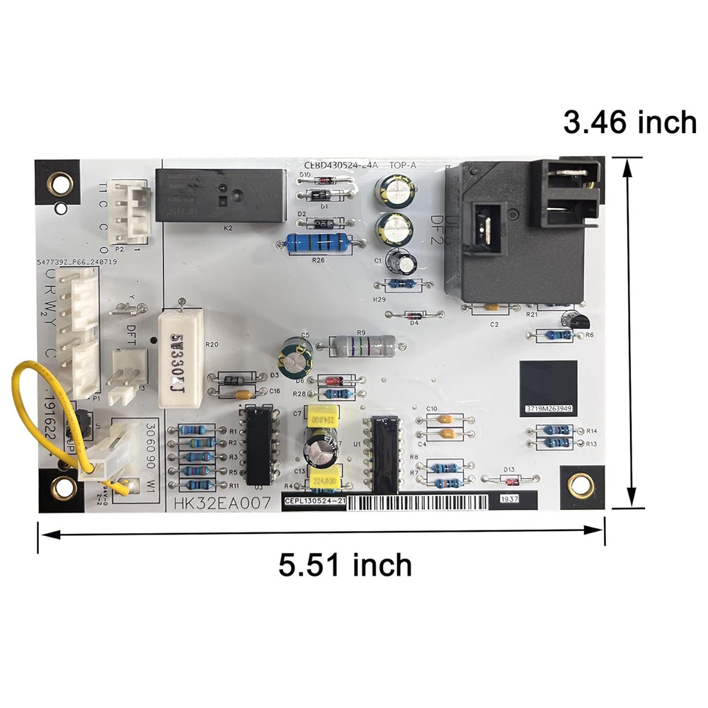 HK32EA001/HK32EA007 DEFROST CONTROL BOARD REPLACES 1173636,1177927,662442528544