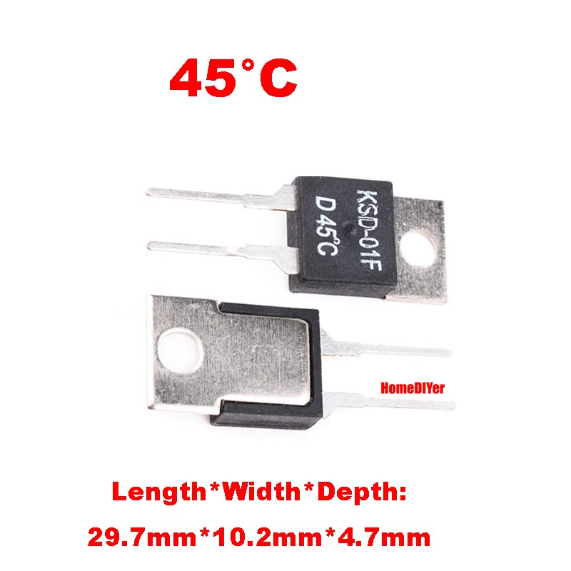 KSD-01F Temperature Control Switch 45-120℃ Thermal Thermostat Normall Closed N/C