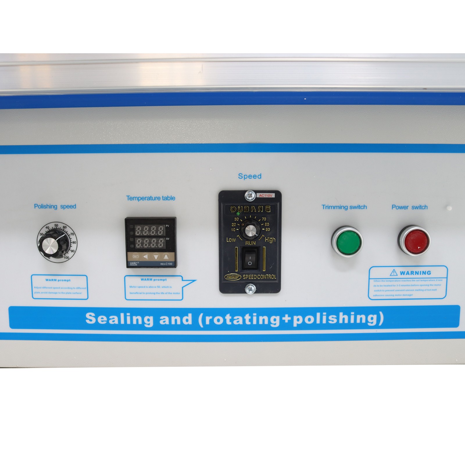110V Automatic Edge Banding Machine Edge Bander Curved Sealing Trimming Machine