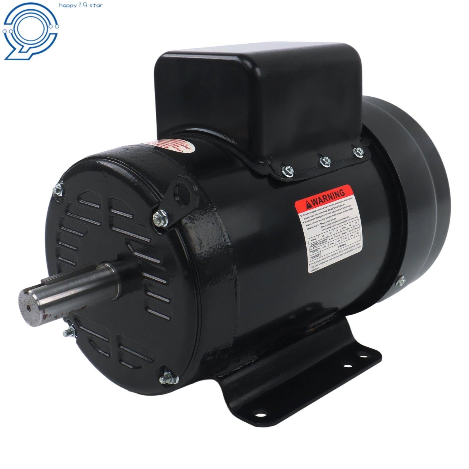 TEFC 5HP Single Phase Motor 1800 RPM 184T Farm Duty 208/230V 4-Pole 60Hz