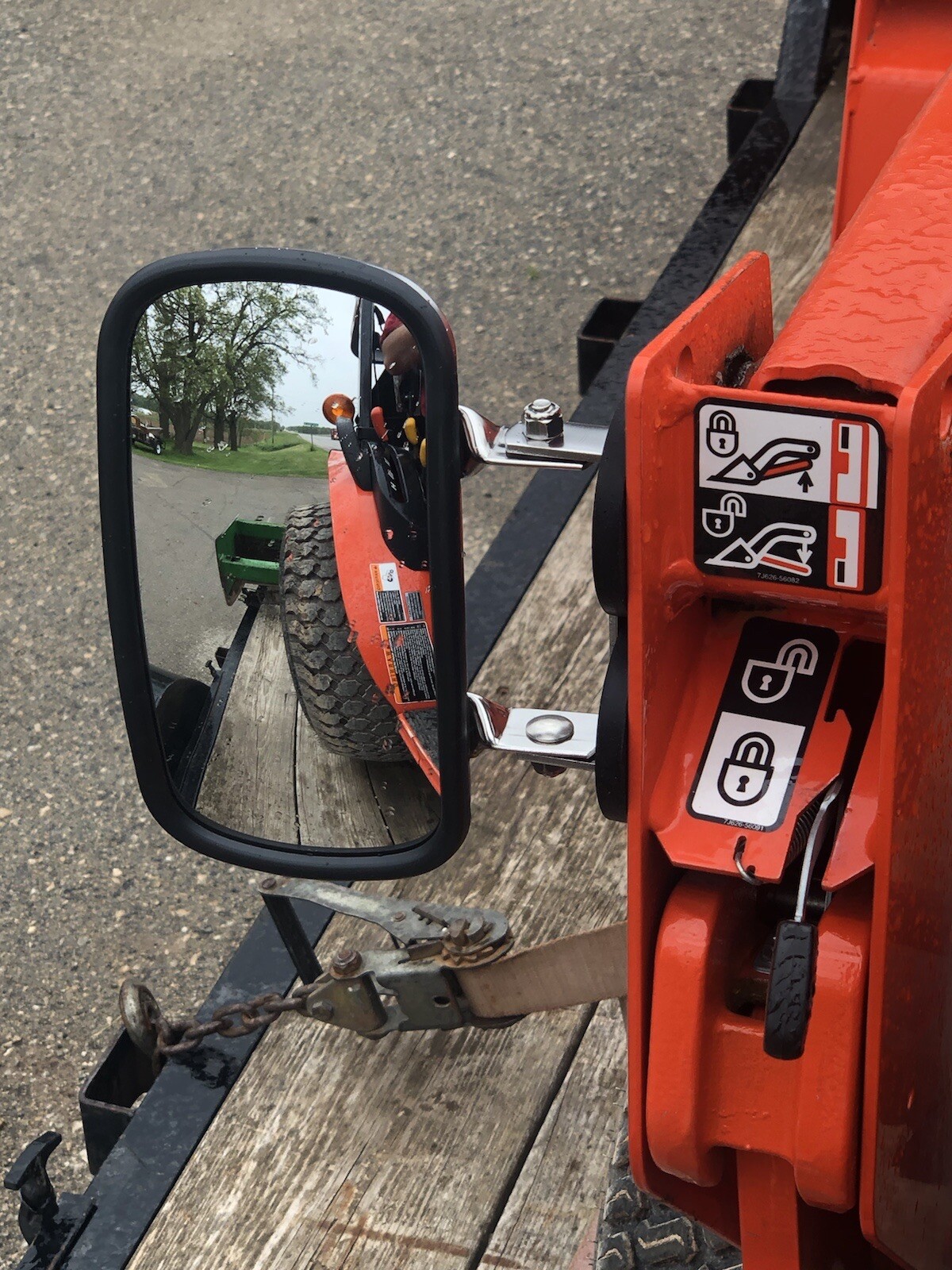 BEST ON EBAY! MAGNET MIRROR Tractor/Skidsteer RUBBER COATED STAINLESS STEEL bx