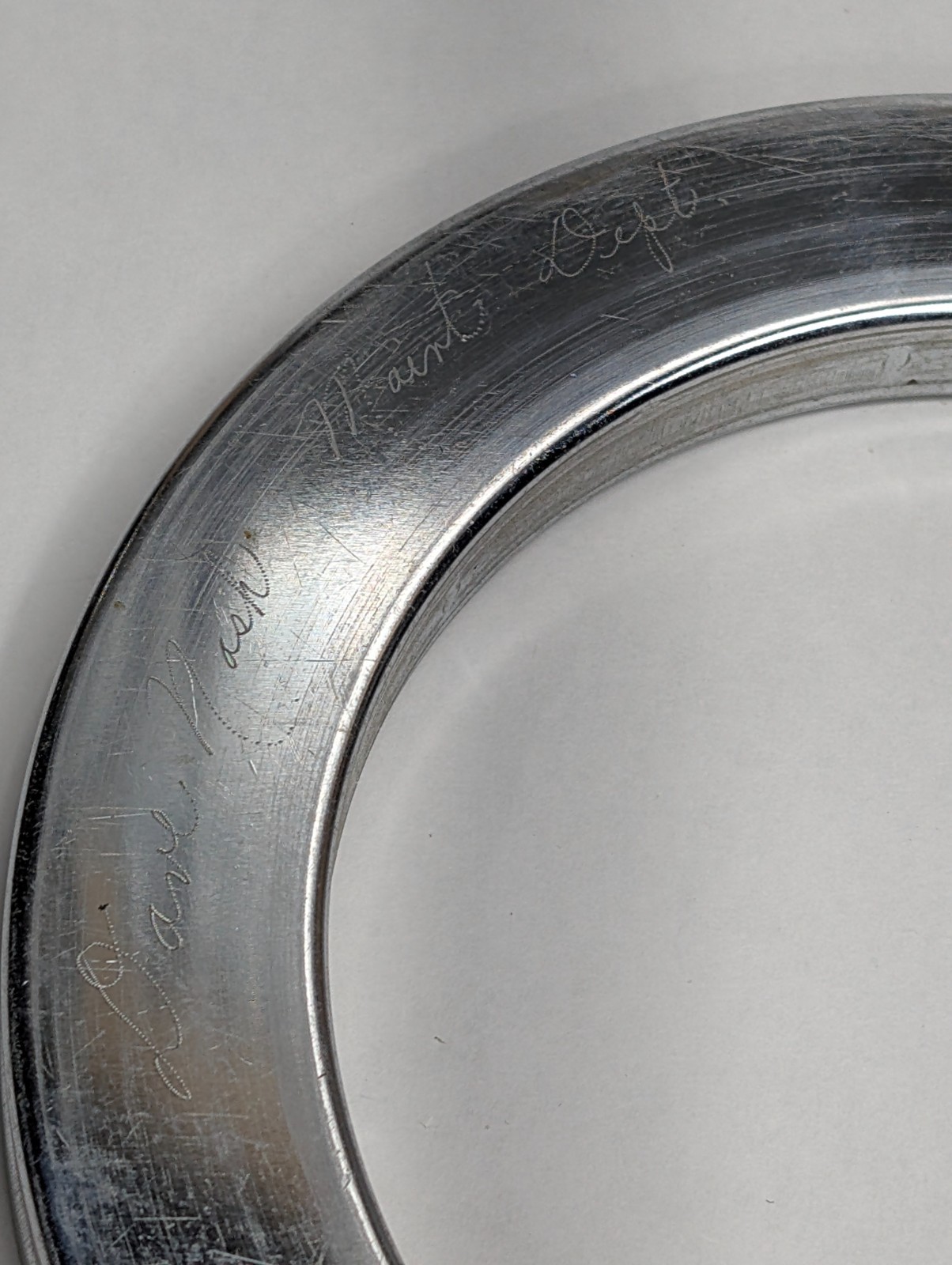 RING ONLY ~ VTG Holub Industries Hi Tape-Mate Fish Tape Winder Chrome USA-made