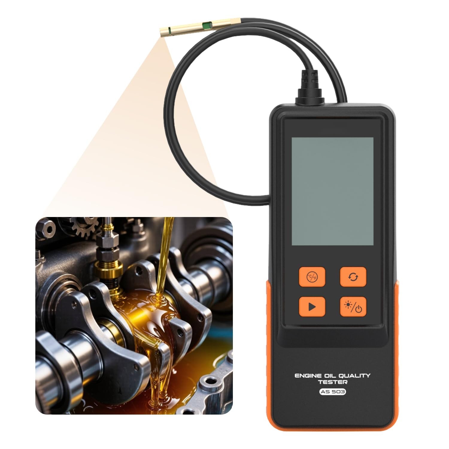 Engine Oil Tester for Gasoline and Diesel Vehicles, Engine Oil Quality Tester…