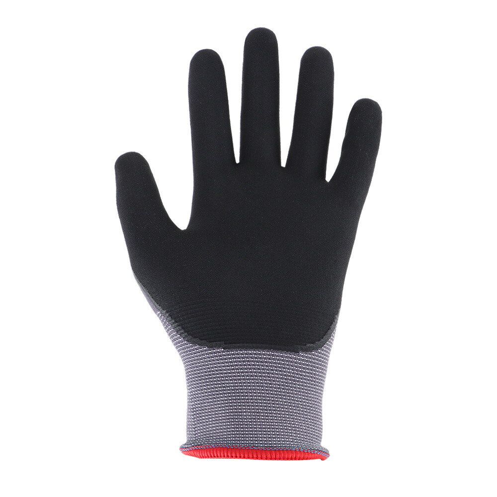 Safety Work Gloves MicroFoam Nitrile Coated Foam Gloves M-Size/12 Pairs