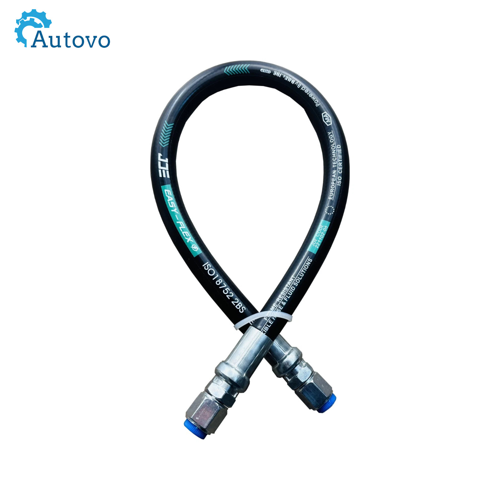 Hydraulic Hose Swivel Assembly 1/2’‘ Female JIC X Female JIC, 18″ Long, 3988PSI