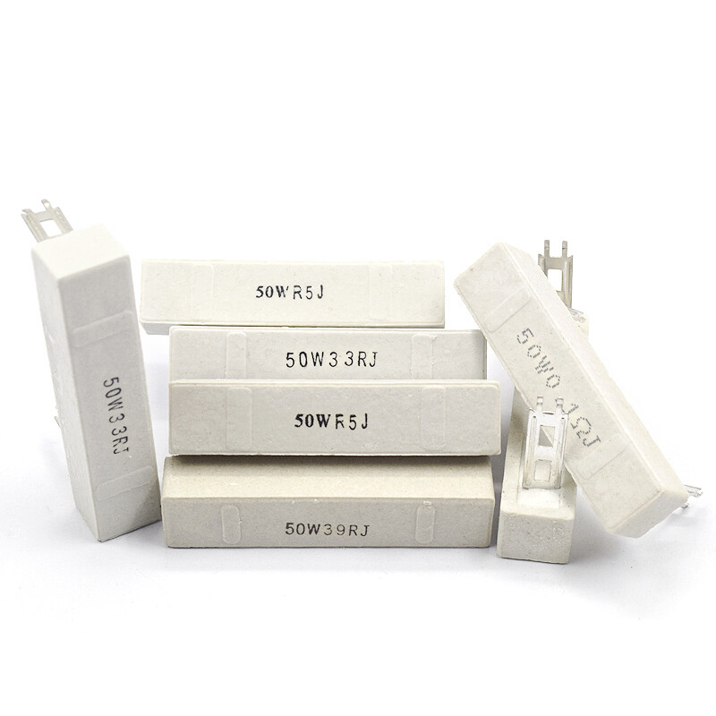 50W high power cement resistor 1R/2/3/4/5/6/8/10/12/20/25/100 ohms /200 ohms