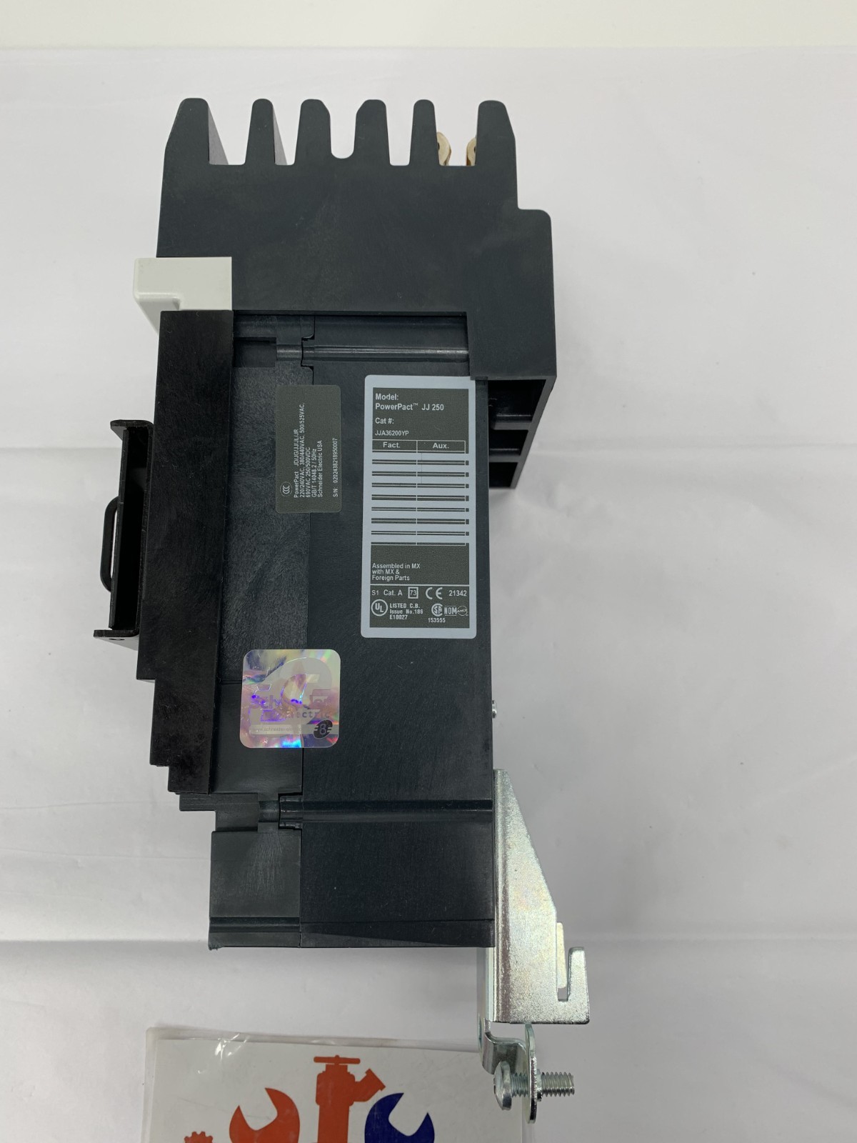 Square D JJA36200YP PowerPact JJ 250 I-Line Circuit Breaker 200A 480V 3P 3PH