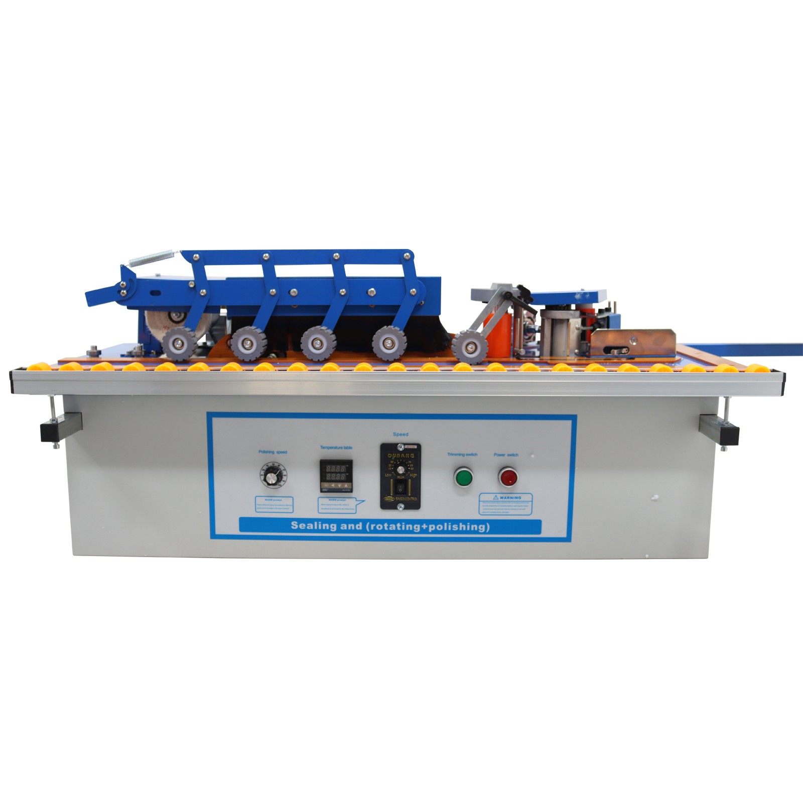 110V Automatic Edge Banding Machine Edge Bander Curved Sealing Trimming Machine